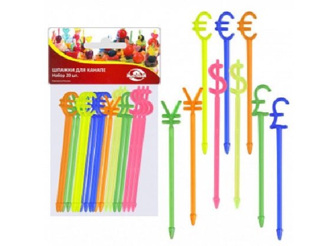 Шпажки для канапе Валюта 20 шт МТ76-73